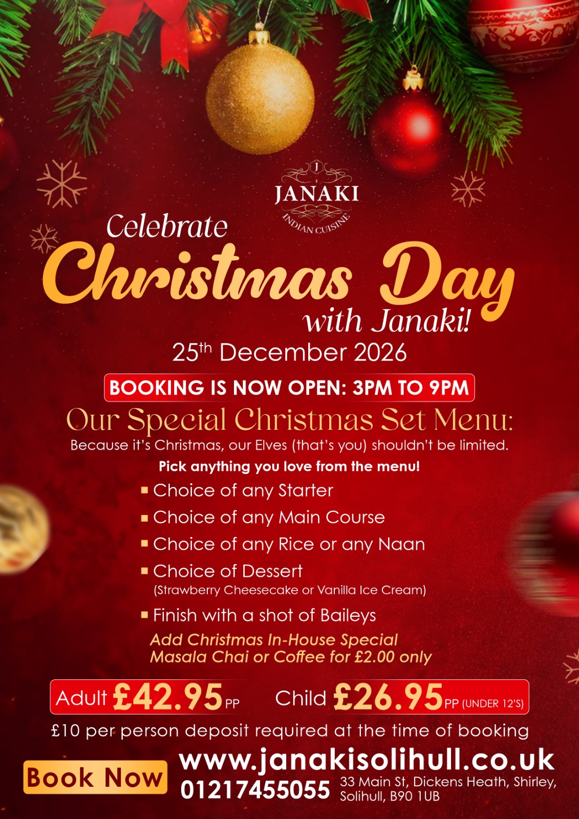 Janaki Indian Cuisine Solihull